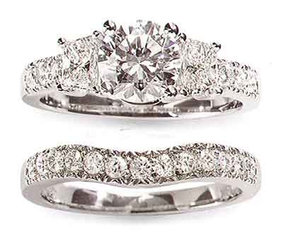 Diamond wedding ring platinum